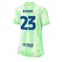 Camisa de Futebol Barcelona Jules Kounde #23 Equipamento Alternativo Mulheres 2024-25 Manga Curta